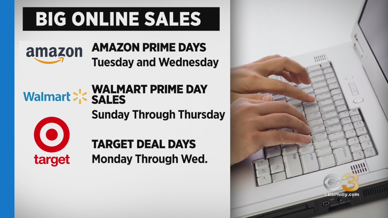 Amazon Prime Day Sales Underway Walmart And Target Also Offering Major Discounts For Online Shoppers This Week Cbs Philly