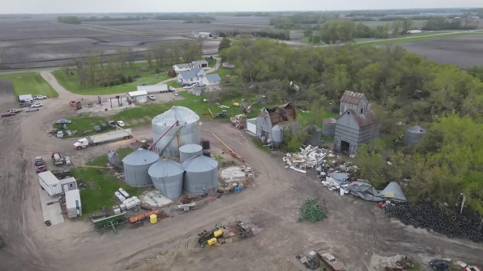 Gov. Tim Walz Tours Storm Damage In Western Minnesota