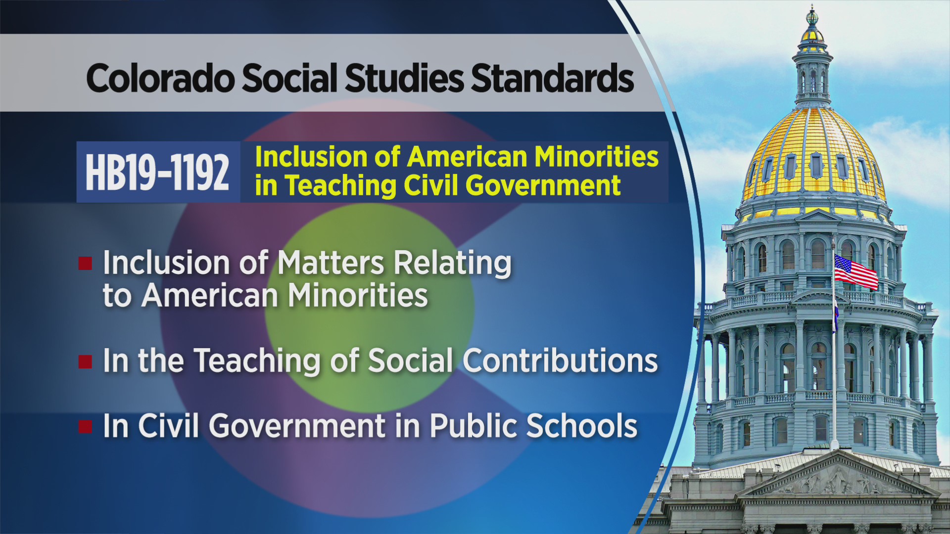 Colorado Board Of Education To Receive Final Recommendations On Social Studies Standards