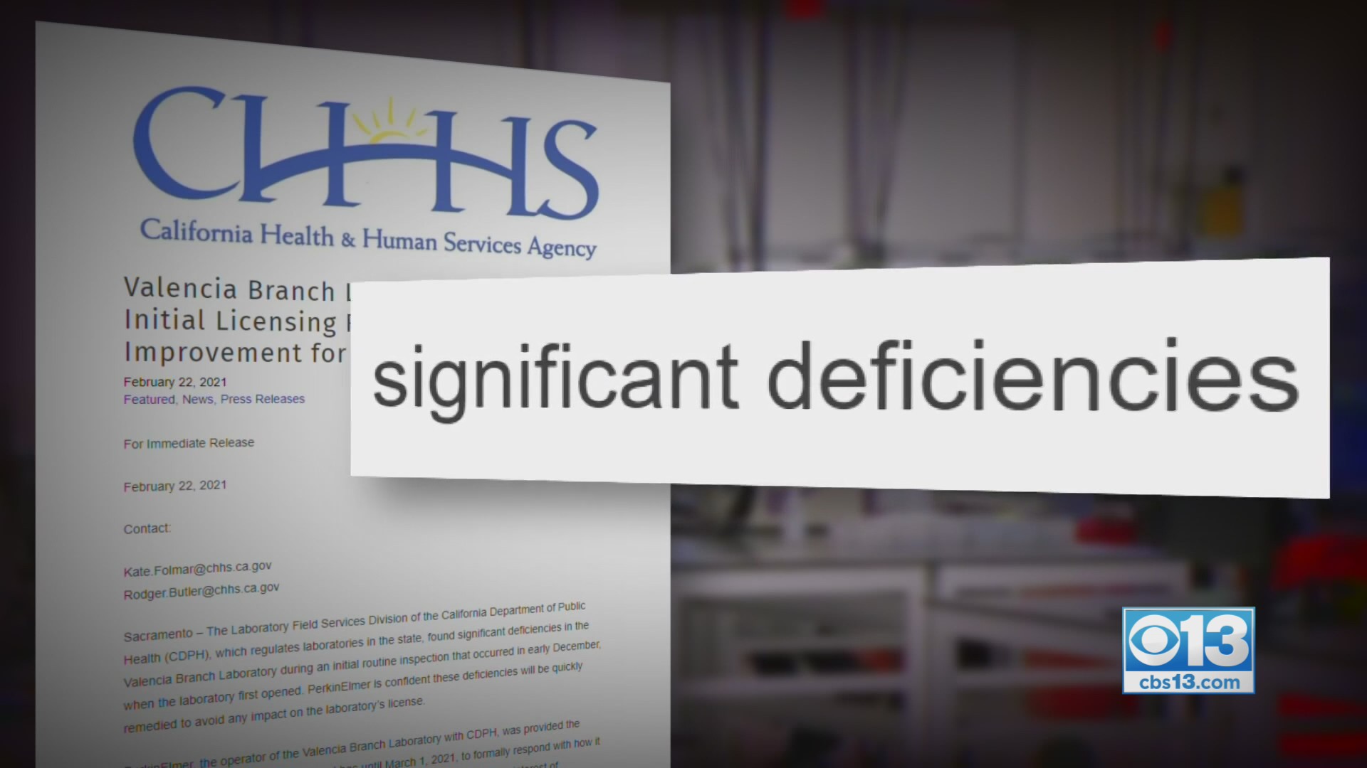 CBS13 Investigates: California To Shut Down Troubled COVID-19 Testing Lab CBS13 Investigates: California To Shut Down Troubled COVID-19 Testing Lab